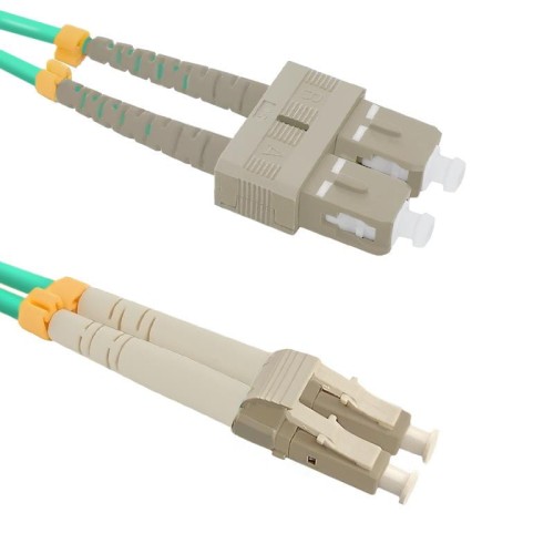 Patchcord Światłowodowy Qoltec LC/UPC-SC/UPC MM 50/125 OM4 10m - 983008
