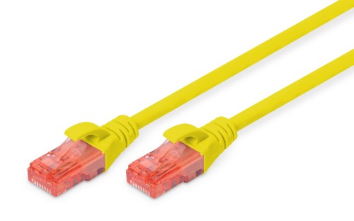 Patchcord DIGITUS UTP kat. 6 5m PVC żółty - 981071