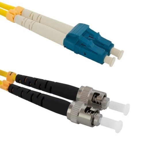 Patchcord Światłowodowy Qoltec LC/UPC-ST/UPC SM 9/125 G652D 1m - 982939