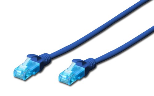 Patchcord DIGITUS UTP kat. 5e 15m PVC niebieski - 981100