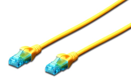 Patchcord DIGITUS UTP kat. 5e 20m PVC żółty - 981111
