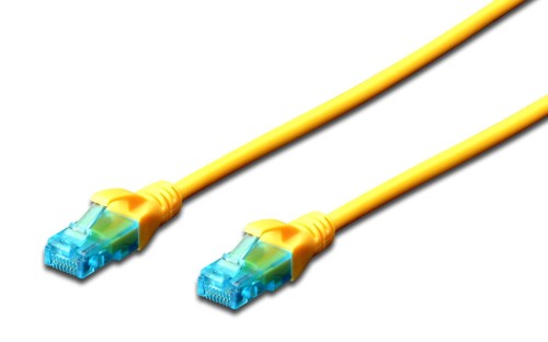 Patchcord DIGITUS UTP kat. 5e 25m PVC żółty - 981117