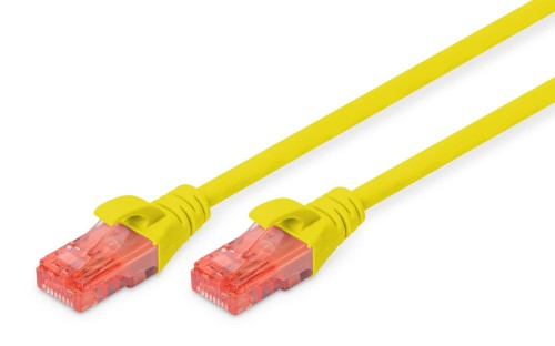 Patchcord DIGITUS UTP kat. 6 7m PVC żółty - 981076