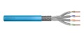 Kabel teleinformatyczny instalacyjny DIGITUS kat.6A, S/FTP, Eca, drut, AWG 23/1, LSOH, 500m, niebieski, szpula - 980941