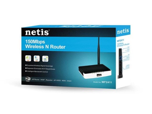 Netis Router DSL WIFI G/N150 + LAN x4, odczepiana antena 5 dBi - 443128