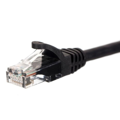 Patchcord RJ45, Netrack osłonka zalewana, kat. 5e UTP, 1,5m czarny - 666463