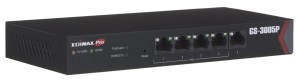 Switch zarządzalny Edimax GS-3005P 1x10/100/1000 4x10/100/1000 PoE+ Web Smart