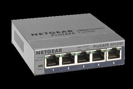 Switch zarządzalny Netgear GS105E 5x100/1000 ProSafe Plus - 696056