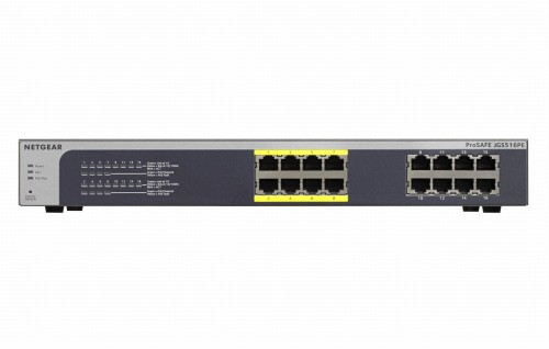 Switch NETGEAR JGS516PE-100EUS (16x 10/100/1000Mbps) - 744228