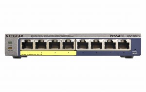 Switch PoE NETGEAR GS108PE-300EUS (8x 10/100/1000Mbps)