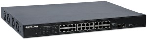 Switch niezarządzalny Intellinet 24x 10/100/1000 Mbps PoE+ 400W + 2x SFP+ Rack 19"