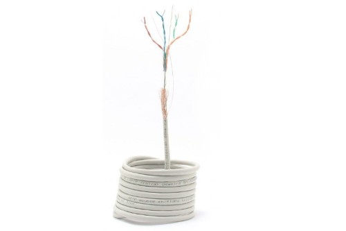 Kabel sieciowy SFTP Gembird SPC-5004E-SOL/100 kat. 5e (drut 100 m) - 620051
