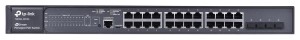 SWITCH TP-LINK T2600G-28MPS (TL-SG3424P) 24-Port PoE Gigabit L2 Managed  with 4 Combo SFP