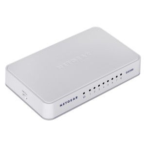 Switch NETGEAR GS208-100PES (8x 10/100/1000Mbps)