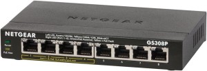 Switch niezarządzalny Netgear GS308P 8 x 10/100/1000 4xPoE 53W Metal