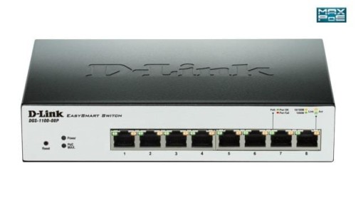 Switch D-Link DGS-1100-08P (8x 10/100/1000Mbps) - 399675