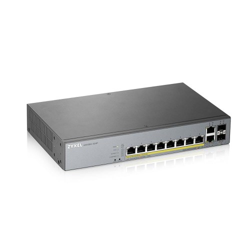 Switch zarządzalny Zyxel GS1350-12HP 10x10/100/1000 2xSFP PoE RJ45 - 744379