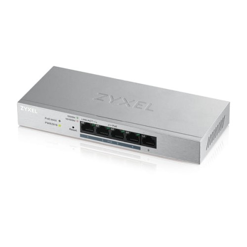 Switch zarządzalny Zyxel GS1200-5HP v2 5x10/100/1000 4xPoE+ RJ45 - 1043230