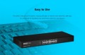 TOTOLINK SW16 16-Port unmanaged 10/100Mbps Fast Ethernet Switch rack 19" - 564494