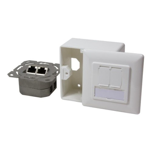 Gniazdo natynkowe/podtynkowe Cat.5e NP0035 LogiLink 2xRJ45 - 695428