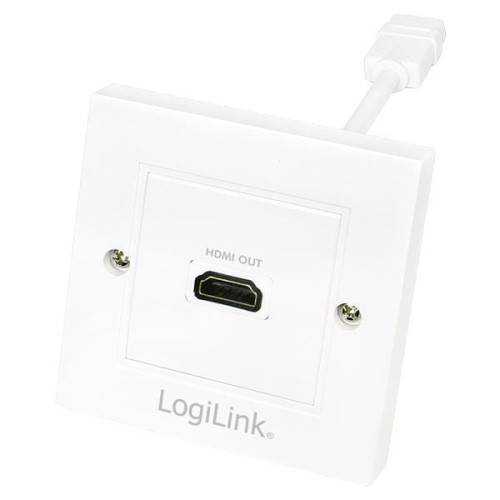 Gniazdo natynkowe 1x HDMI AH0014 LogiLink białe - 695412