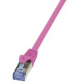 LOGILINK Patchcord Cat.6A 10G S/FTP PIMF PrimeLine 0,5m różowy - 607762