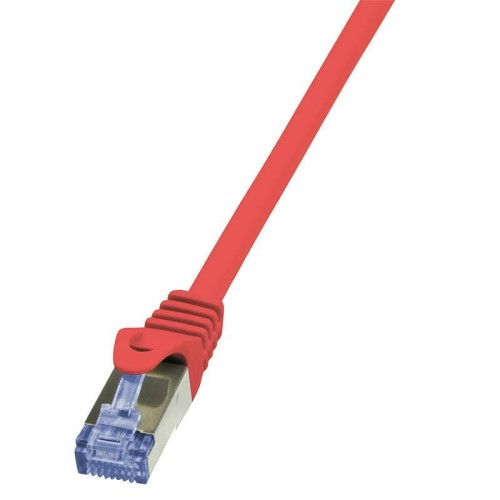 Patchcord LogiLink CQ3014S Cat.6A S/FTP 0,25m czerwony - 695626