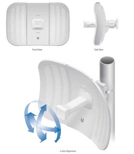 Access Point UBIQUITI LBE-M5-23(EU) (150 Mb/s - 802.11n, 54 Mb/s - 802.11a) - 477439