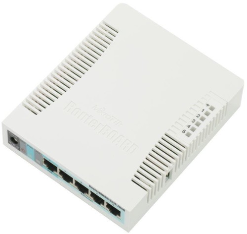 Access Point MikroTik RB951G-2HnD (600MHz CPU) 128MB RAM, 5x LAN, 2.4GHz 802.11b/g/n, RouterOS - 742325