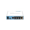 MikroTik hAP RB951Ui-2nD RouterOS L4 64MB RAM, 5xLAN, 2.4GHz 802.11b/g/n, 1xPoE - 538701