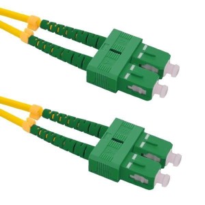 Patchcord Światłowodowy Qoltec SC/APC-SC/APC SM9/125 G652D 0,5m