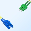 Patchcord E2000/UPC-SC/APC SM duplex 0,5m LSZH - 832829