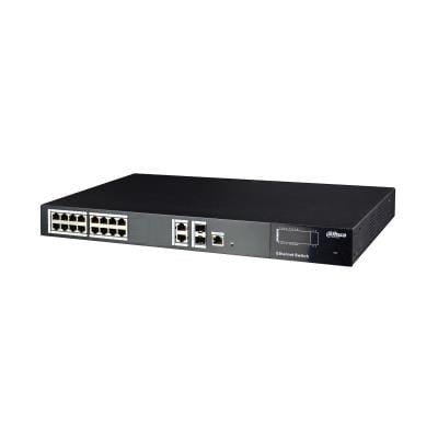 Switch DAHUA PFS4220-16P-250 (16x 10/100Mbps, 2x 10/100/1000Mbps) - 833690