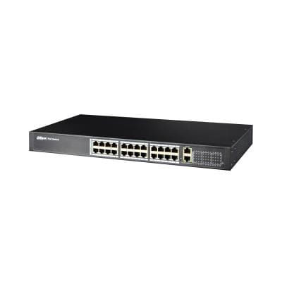 Switch DAHUA PFS4026-24P-370 (24x 10/100Mbps, 2x 10/100/1000Mbps) - 833691