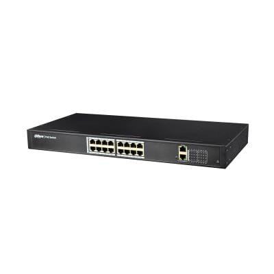 Switch DAHUA PFS4018-16P-250 (16x 10/100Mbps, 2x 10/100/1000Mbps) - 833694