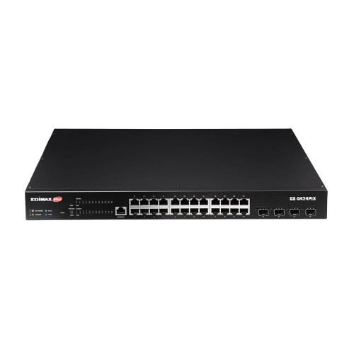 Switch zarządzalny Edimax GS-5424PLX 24x10/100/1000 PoE+ 4xSFP+ - 1042819