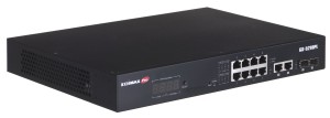 Switch zarządzalny Edimax GS-5210PL 12-port gigabit PoE+ Web Smart z 2x Gigabit Combo RJ45/SFP