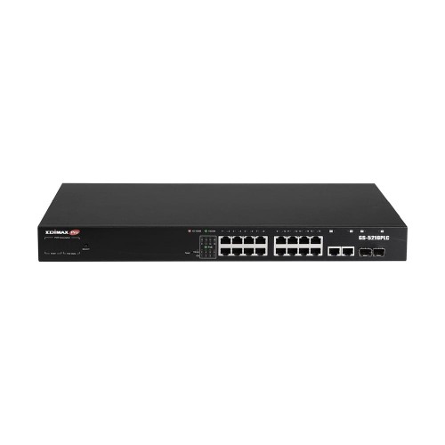Switch zarządzalny Edimax GS-5216PLC 16-port gigabit PoE+ Web Smart z 2xgigabit Combo RJ45/SFP - 1042793