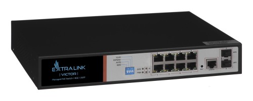 Extralink VICTOR Switch PoE 8x Gigabit PoE/PoE+ - 1197388
