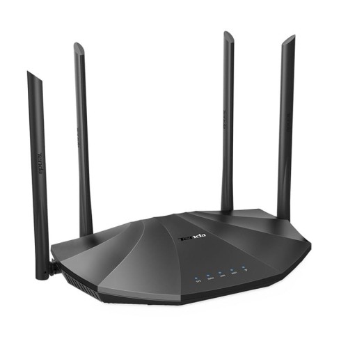 Tenda AC19 wireless router Gigabit Ethernet Dual-band (2.4 GHz / 5 GHz) 4G  DHCP Black - 1042045