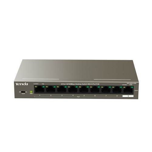 Switch Tenda TEF1109P-8-102W 9-portowy, szybki, nie - 1043030