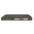 Switch niezarządzalny Planet GSW-2620HP 24-Port PoE 1000T + 2-Port Gigabit SFP - 744763