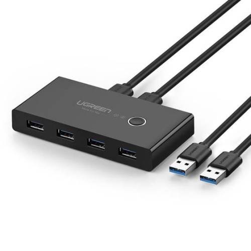UGREEN SWITCH PRZEŁĄCZNIK KVM USB 2X4 USB 3.0 CZAR - 1068457