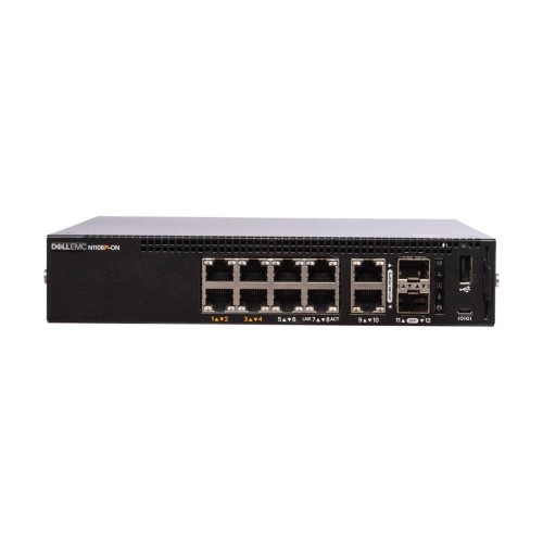 Switch zarządzalny Dell EMC Networking N1108P, L2, 8 ports 1GbE, PoE+, 2 ports SFP 1GbE - 980740
