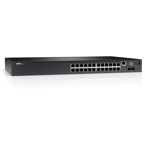 Switch zarządzalny Dell Networking N2024 L2 24x 1GbE + 2x 10GbE SFP+ fixed ports Stacking IO to PSU airflow AC - 980750