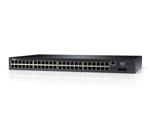 Switch zarządzalny Dell Networking N2048 L2 48x 1GbE + 2x 10GbE SFP+ fixed ports Stacking IO to PSU airflow AC - 980752