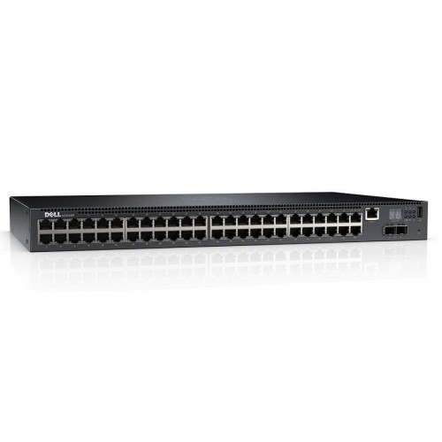 Switch zarządzalny Dell Networking N2048P L2 POE+ 48x 1GbE + 2x 10GbE SFP+ fixed ports Stacking IO to PSU air AC - 980753
