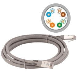 Patchcord FTP Alantec KKF5SZA7.0 ( RJ45 - RJ45 kat.5e 7m szary ) - 740157