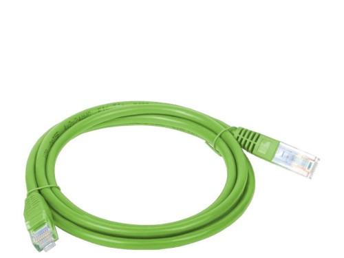 Patchcord UTP A-LAN KKU5ZIE0.5 (RJ45 - RJ45 ; 0,50m; UTP; kat. 5e; kolor zielony) - 740144