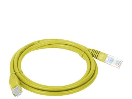 Patchcord UTP A-LAN KKU5ZOL3 (RJ45 - RJ45 ; 3m; UTP; kat. 5e; kolor żółty) - 740166